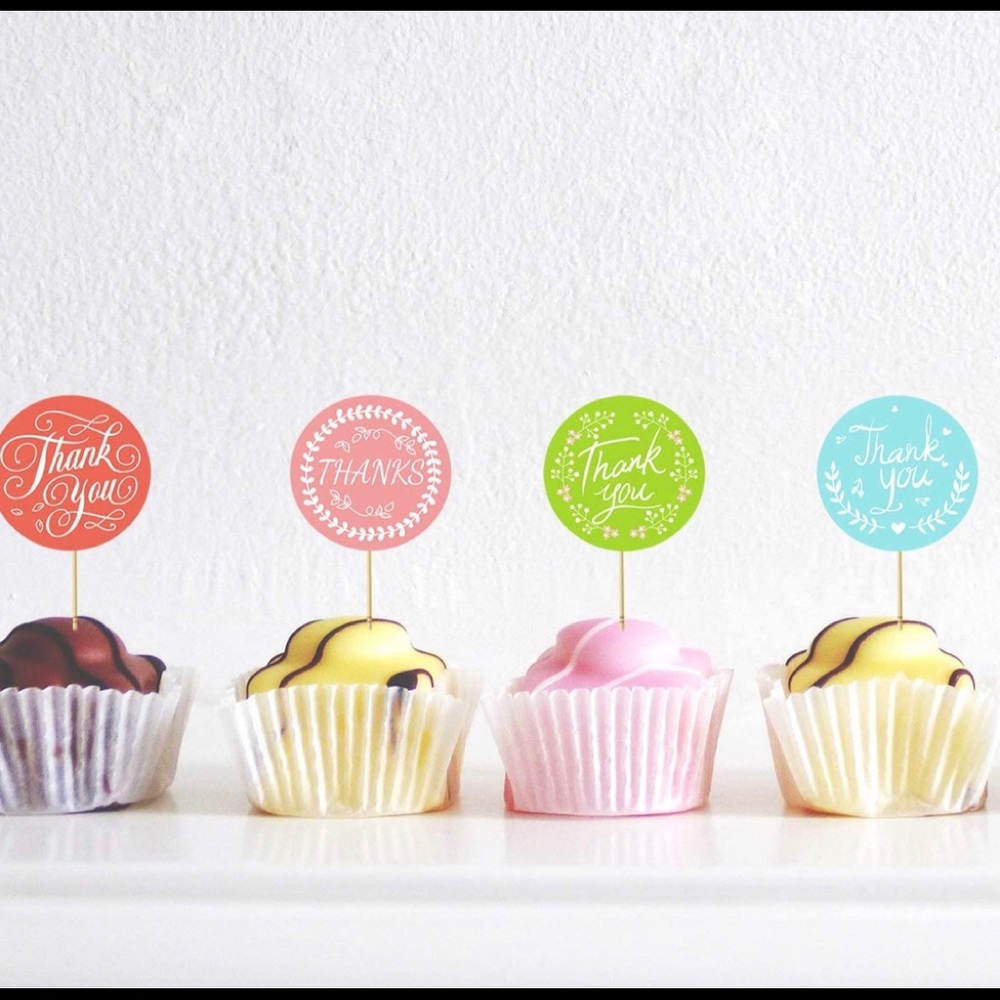 50-60 free gifts! 500 roll thank you stickers colorful posh selling - Picture 6 of 8